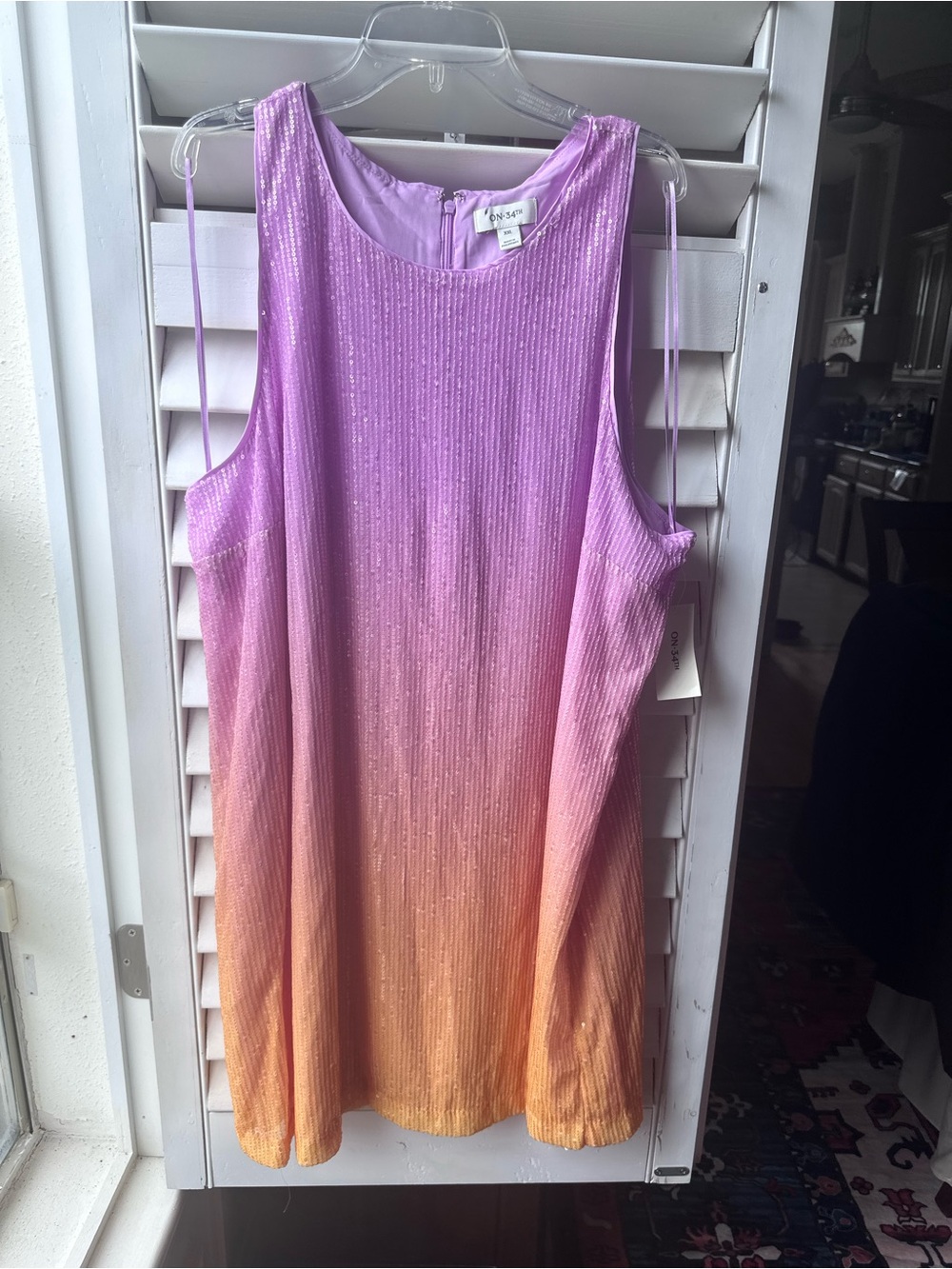 Ombre Lilac-to-Coral Mini Dress by Windsor